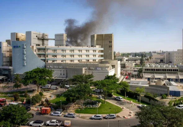 i-was-in-bed-lying-down-the-ceiling-collapsed-at-the-location-of-an-iranian-strike-on-an-israeli-hospital